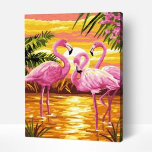 Flamingó állatos kifestő