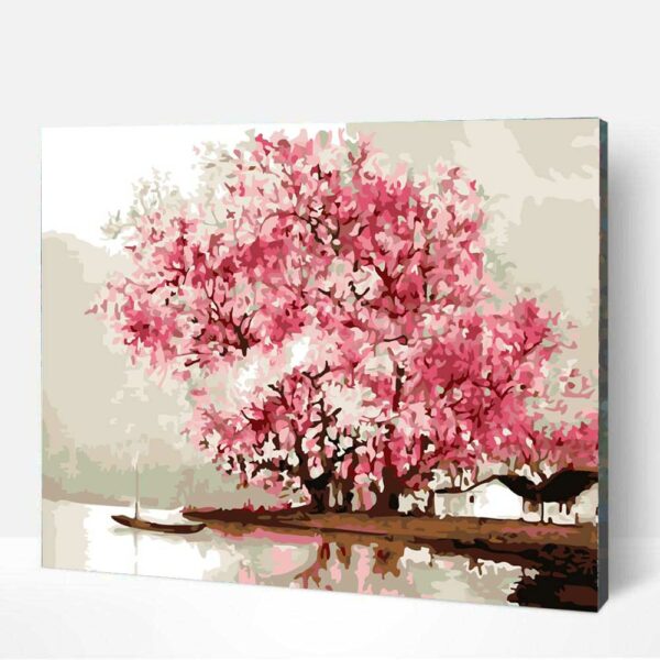 Virágzó cseresznyefa kifestő