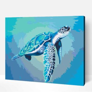 Kék teknős tengeri kifestő