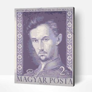 Petőfi Sándor bélyeg számfestő