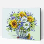 Színes virágkoszorú