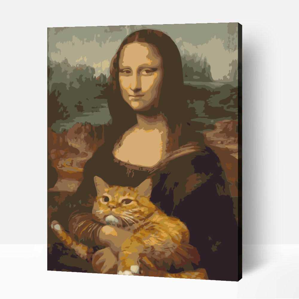 Mona Lisa macskával
