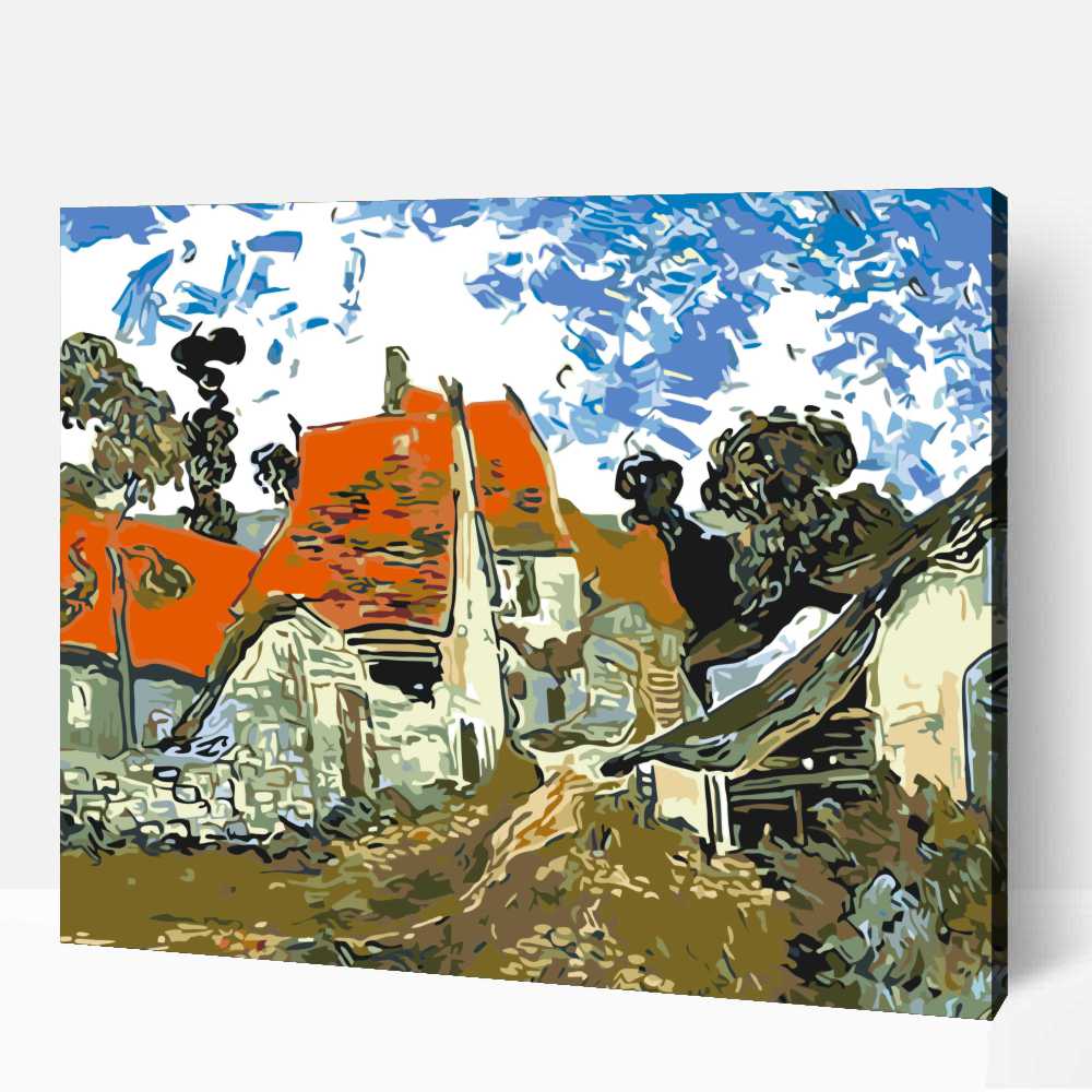 Utca Auversben - Van Gogh 1890