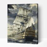 Hajó számozott kifestő 🎨