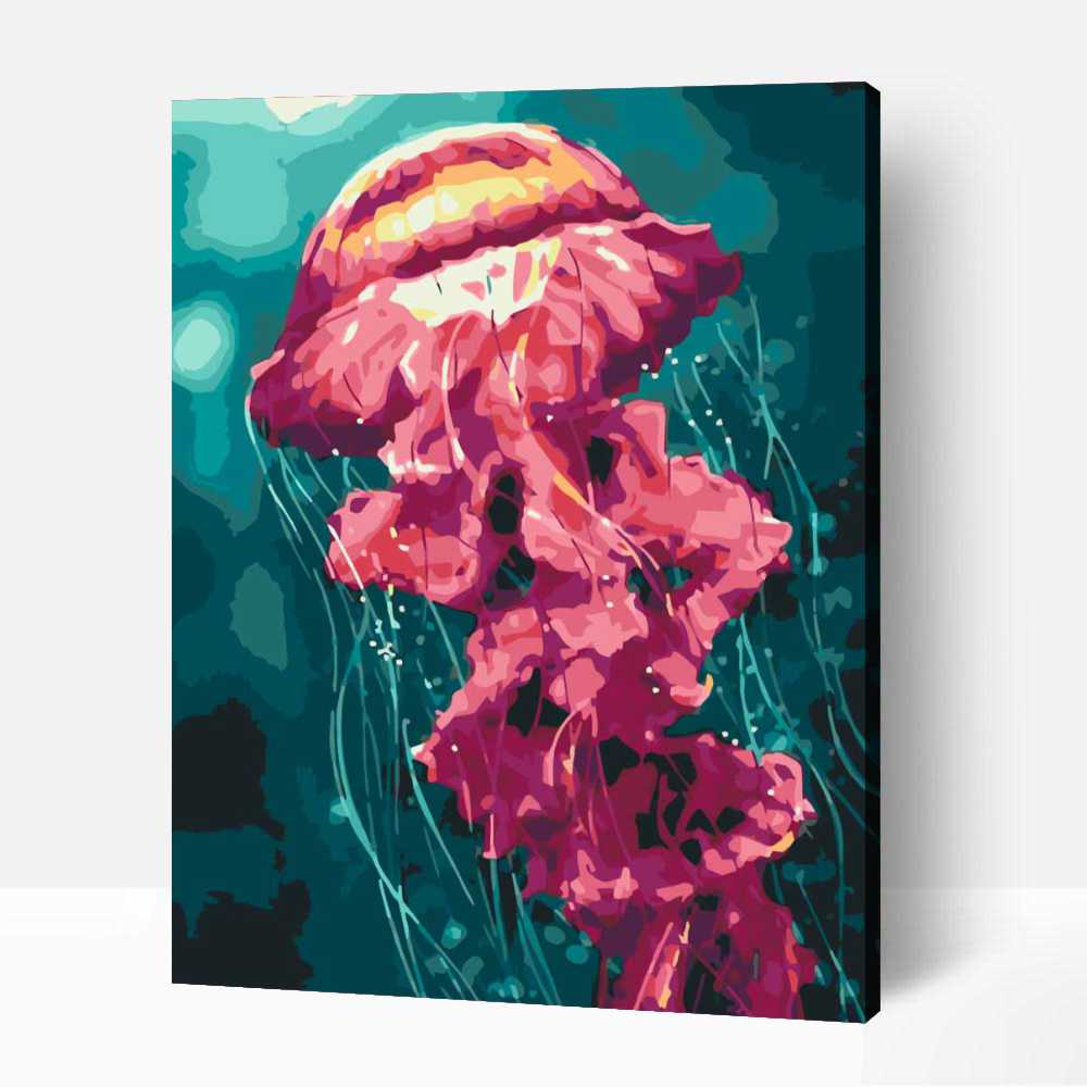 meduza-festede-szamfesto Medúza számozott kifestő 🎨 - Image 1