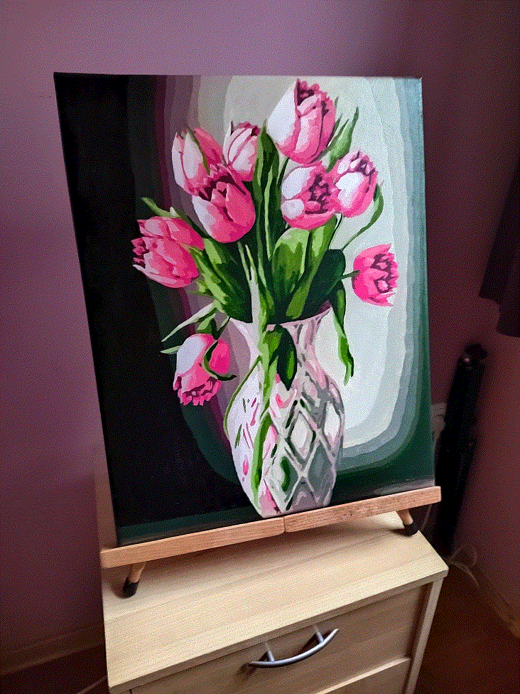 Csokor tulipán számfestő photo review
