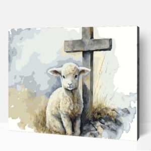 Húsvéti bárány számfestő