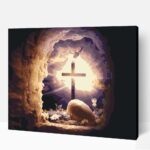 Keresztény ünnep számfestő