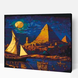 Egyoptom van gogh stílus számfestő