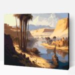 Hajózás a níluson számfestő