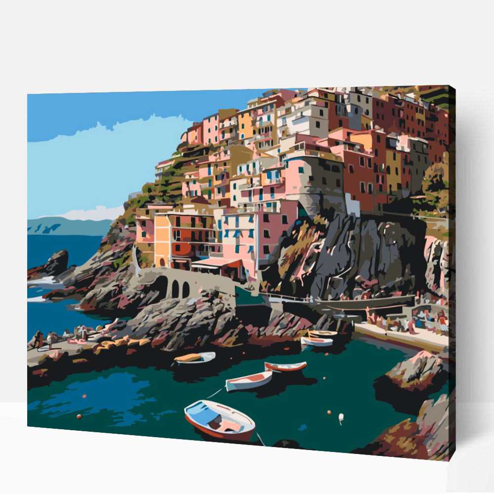 Cinque Terre régi Olaszország számfestő 1 Cinque Terre régi Olaszország számfestő