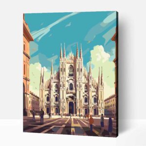 Milánói katedrális számfestő