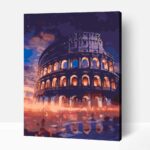 Parázsló colosseum számfestő