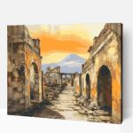 Pompeii romok számfestő