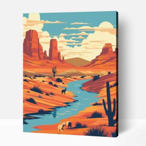 Arizona sivatg pop art számfestő
