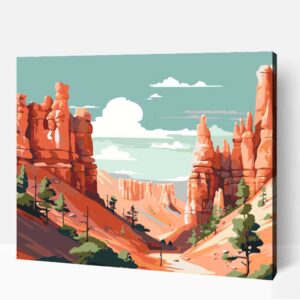 Bryce Canyon nemzeti park számfestő