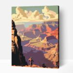 Grand Canyon pop art számfestő