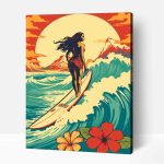 Hawaii életérzés számfestő