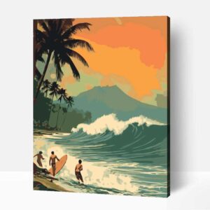 Hawaii pop art számfestő