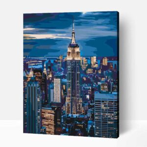 New york Empire State building számfestő