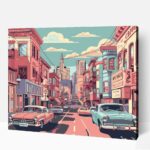 San fransisco old timer autókkal számfestő