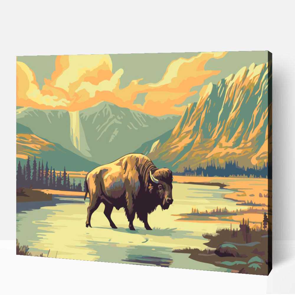 Yellowstone nemzeti park számfestő 1 Yellowstone nemzeti park számfestő