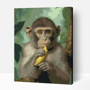 Éhes majom számfestő