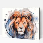 Festmény oroszlán számfestő