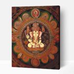 Ganesha mandala számfestő