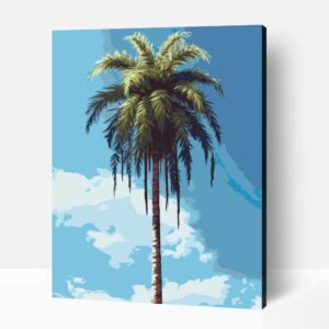 Kimagasló pálmafa számfestő