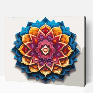 Mandala pozitív energia számfestő