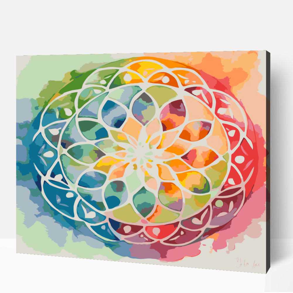 Színes festői mandala2 számfestő 1 Színes festői mandala2 számfestő
