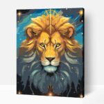 Vezető oroszlán számfestő