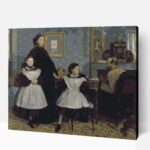 Edgar Degas A Bellelli család számfestő