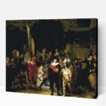 Rembrandt Éjjeli őrjárat poszter kép számfestő
