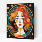 Absztrakt tekintet számfestő