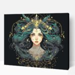 Díszes szűz számfestő