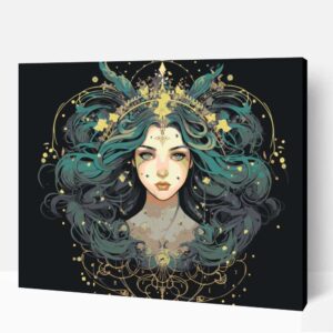 Díszes szűz számfestő