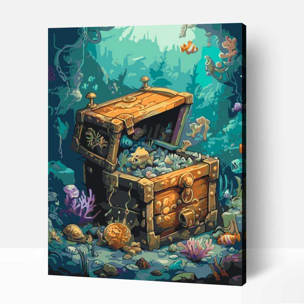 Elveszett kincs számfestő 1 Elveszett kincs számfestő