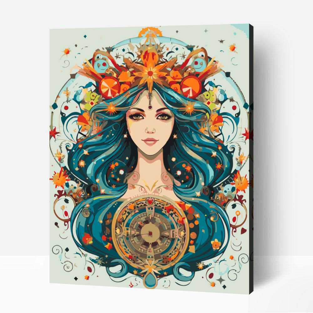 Félmosoly szűz számfestő 1 Félmosoly szűz számfestő