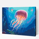 Vándorló medúza számfestő