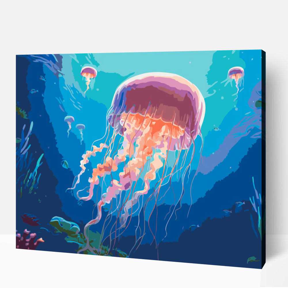 Vándorló medúza számfestő 1 Vándorló medúza számfestő