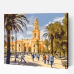 Arequipa pláza számfestő