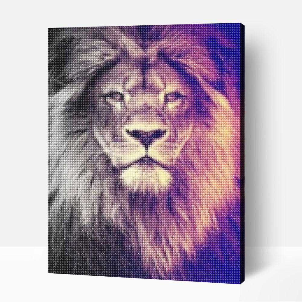 Büszke oroszlán gyémántfestő (40x50 cm) 1 Büszke oroszlán gyémántfestő (40x50 cm)