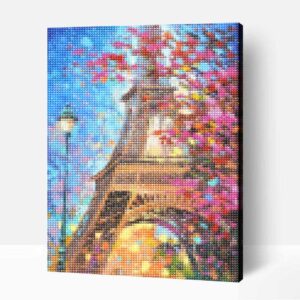 Eiffel torony  gyémántfestő (30x40 cm)