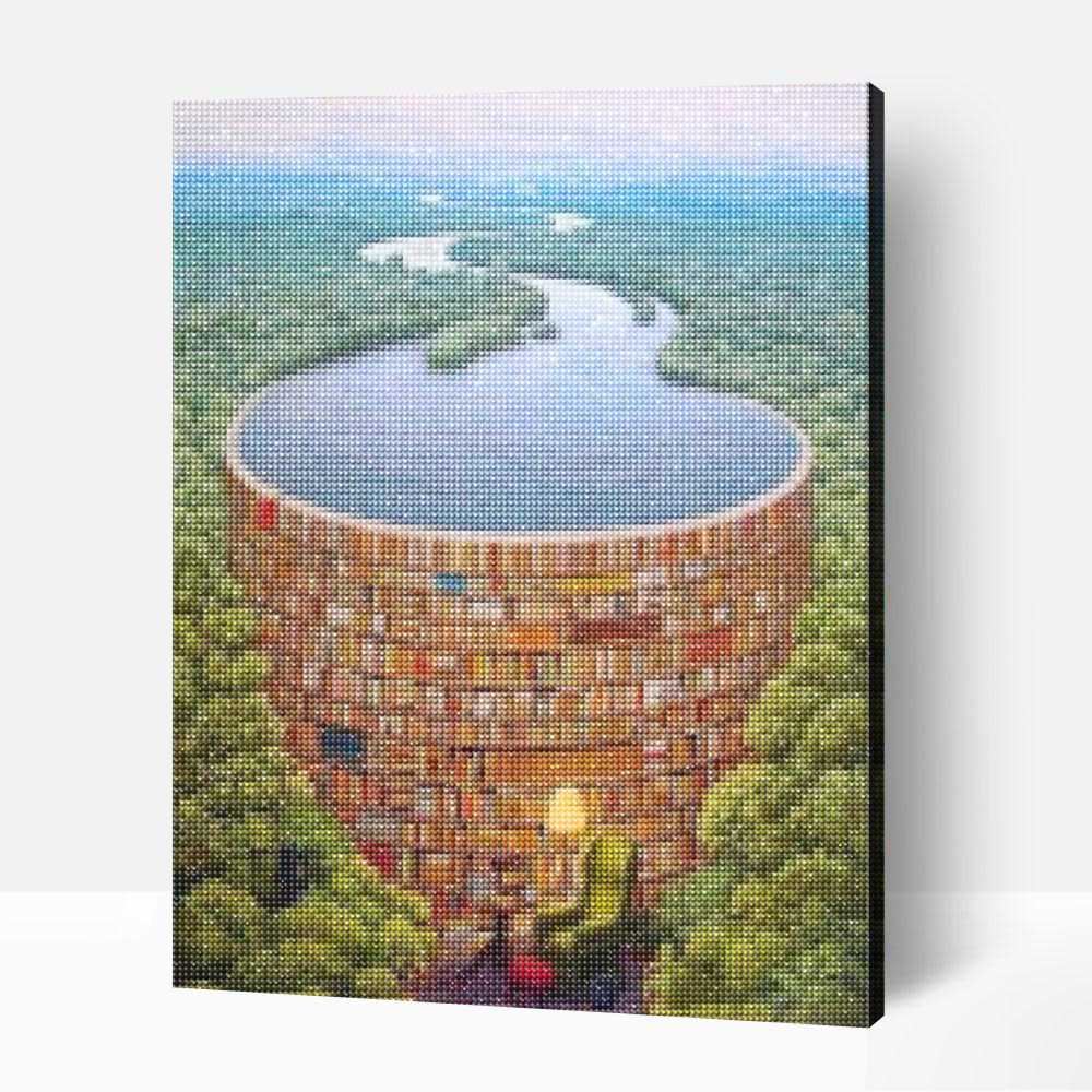 Fantázia-könyvtár gyémántfestő (40x50 cm) 1 Fantázia-könyvtár gyémántfestő (40x50 cm)