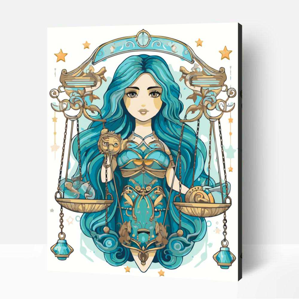 Határozott személyiség mérleg számfestő számozott kifestő