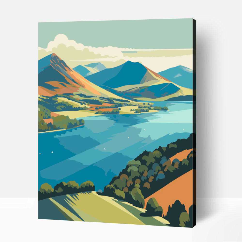Lake district pop art számfestő 1 Lake district pop art számfestő