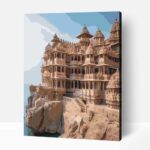 Misztikus város Dwarka számfestő