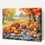 Őszi piknik számfestő